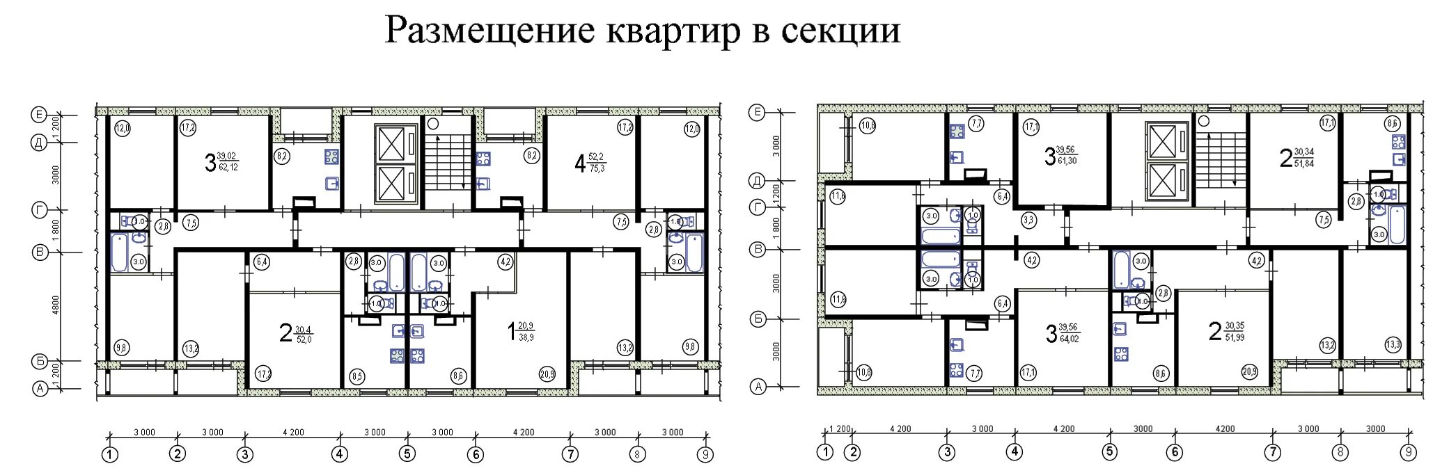 Планировки квартир в панельных домах 17 этажей Планировка П-30 и варианты перепланировки П-30