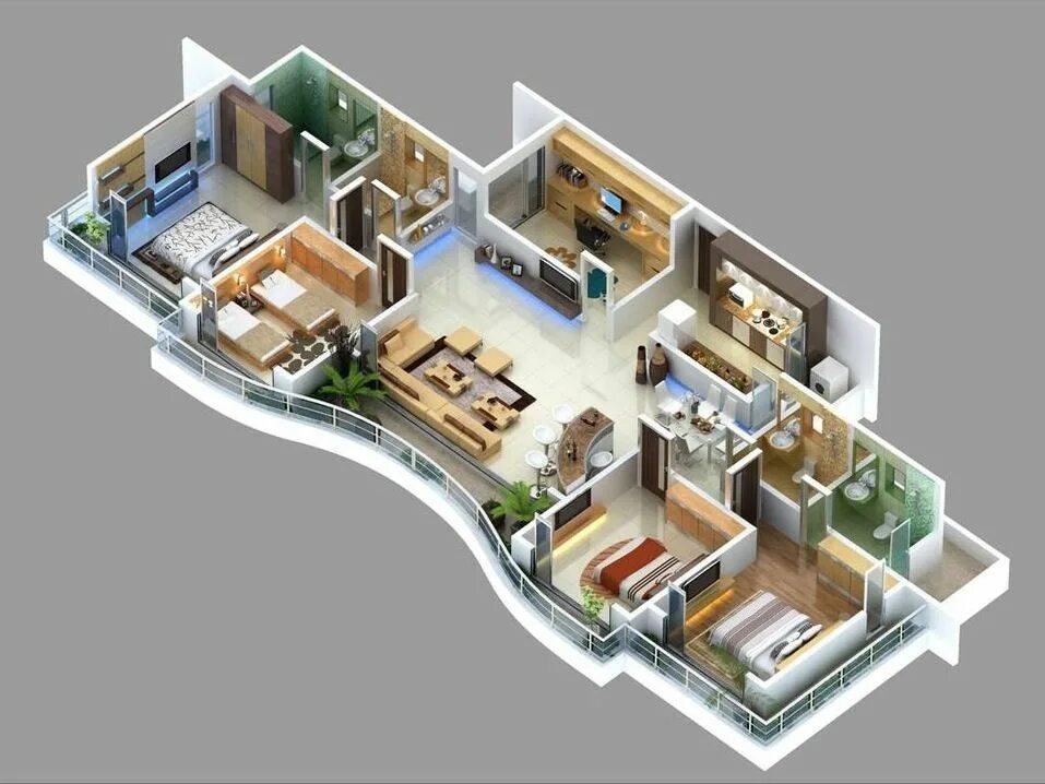 Планировки квартир в современных домах Pin on Backyard landscape design