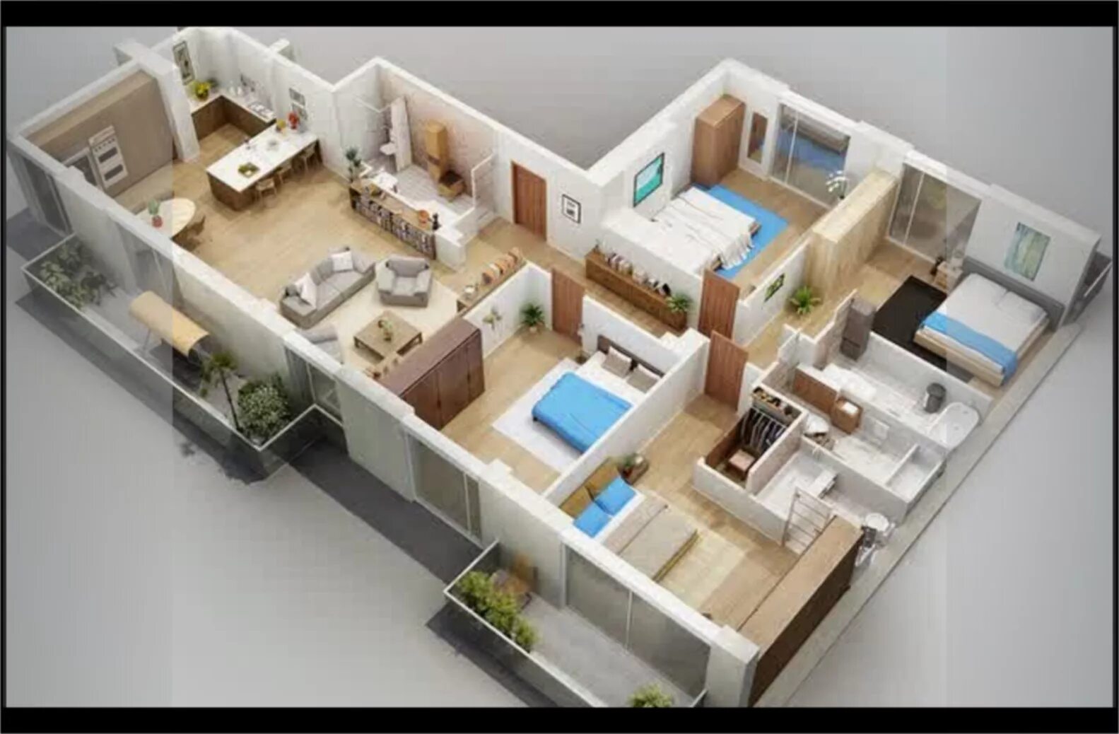 Планировки квартир в современных домах Plans design