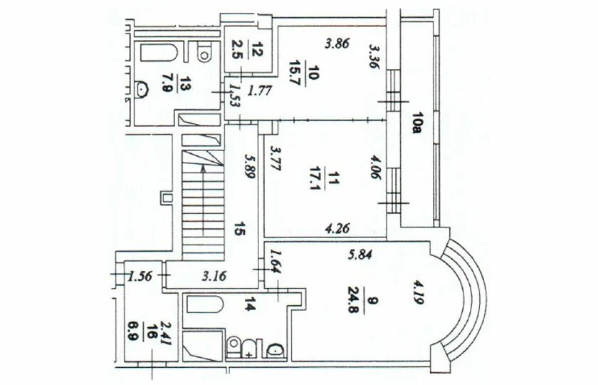 Планировки квартир вао Пентхаус в ЖК Русский Модерн - ЭкостройСистема
