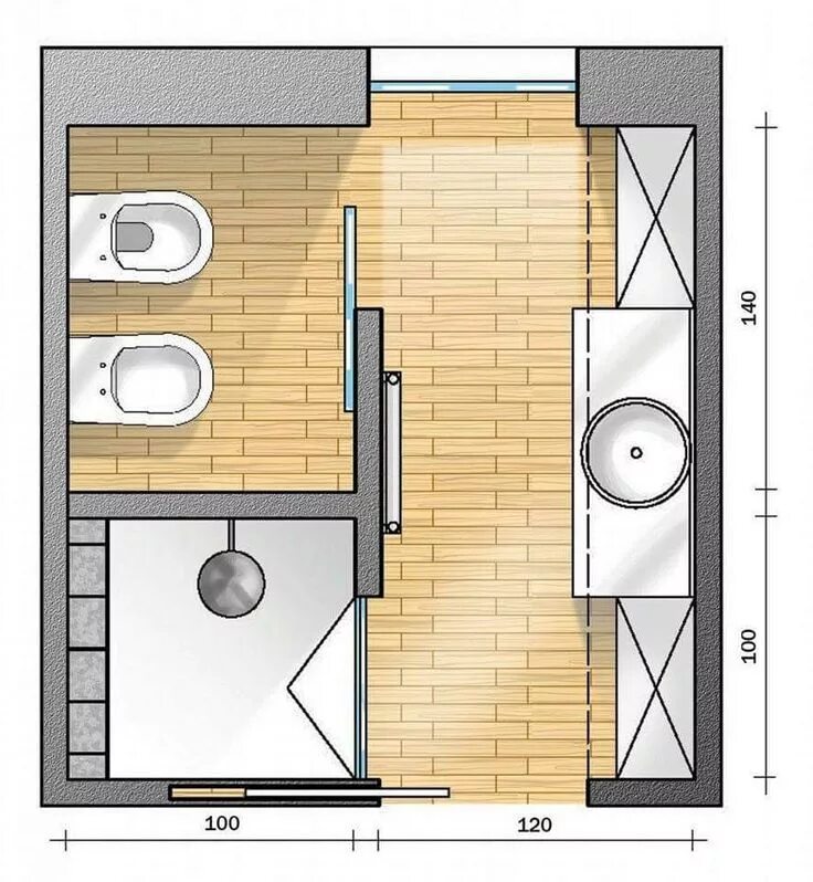 Планировки квартира 4 санузла Pin de Jorge Melgar en Baños Diseño de baños, Planos de baños pequeños, Planos d