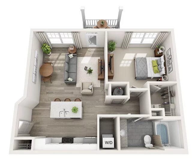 Планировки квартиры 4 The Monument Apartment floor plans, Architectural floor plans, Small apartment d