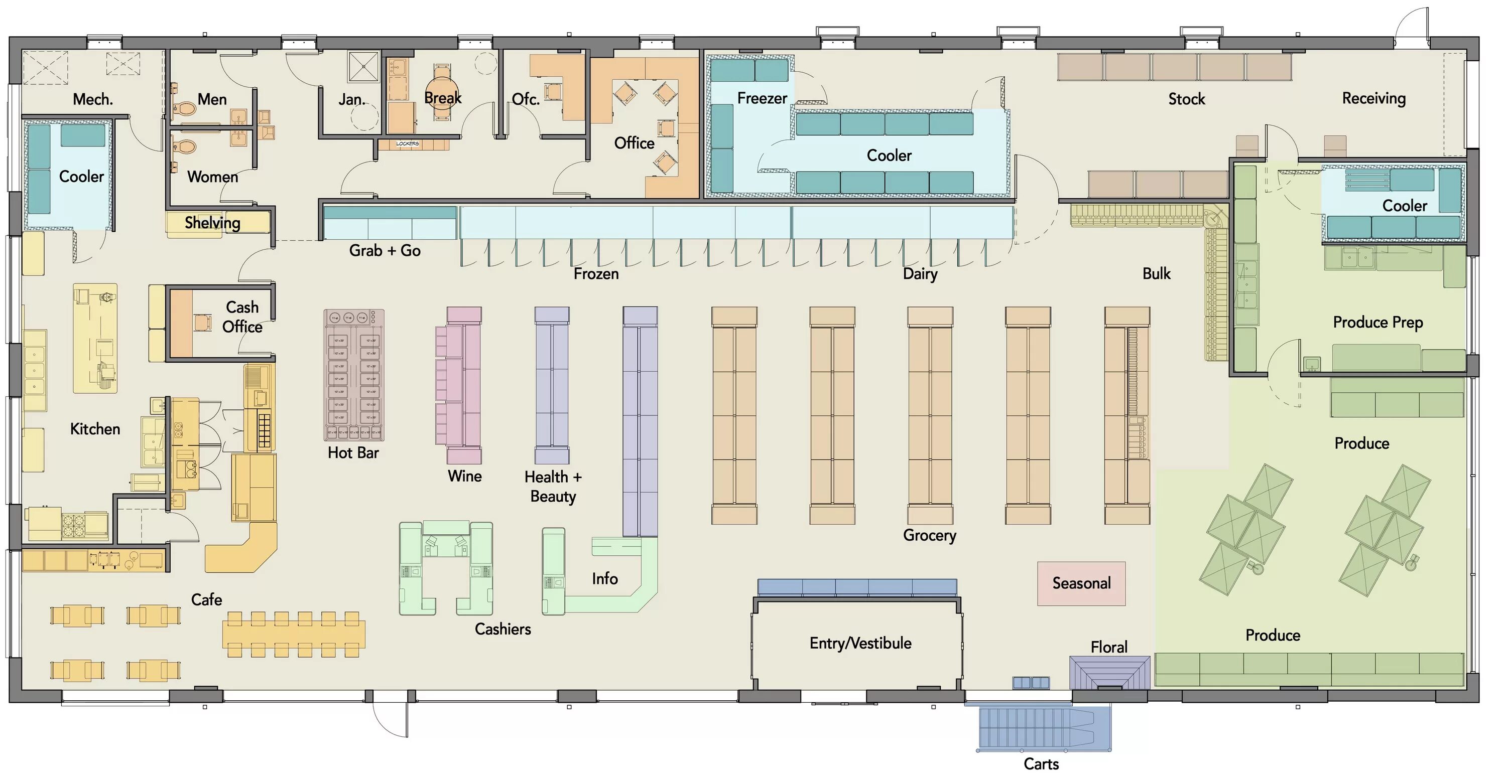 Планировки магазинов примеры layout of a supermarket - Google Search Supermarket design interior, Store layou