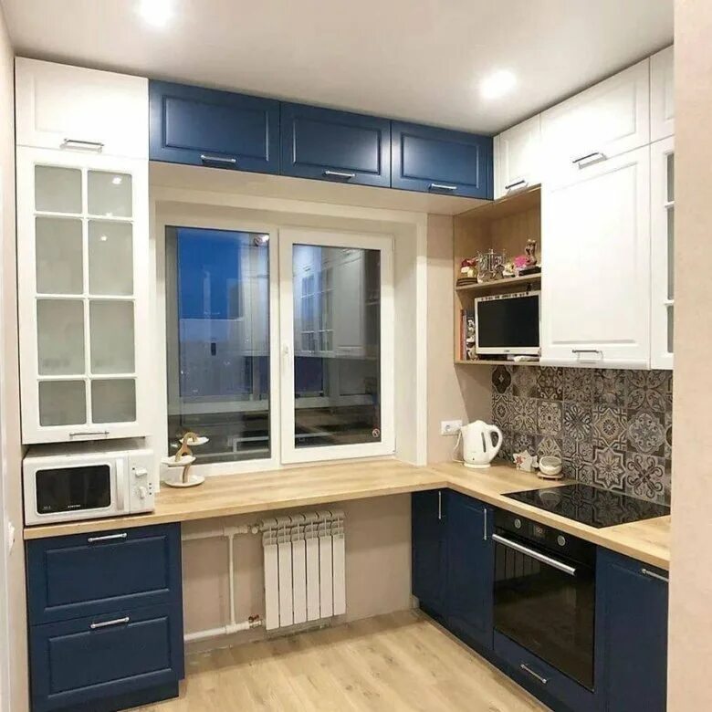 Планировки маленьких кухонь с окном Кухня - купить в Казани, цена 140 000 руб., дата размещения: 29.06.2022 - Кухонн