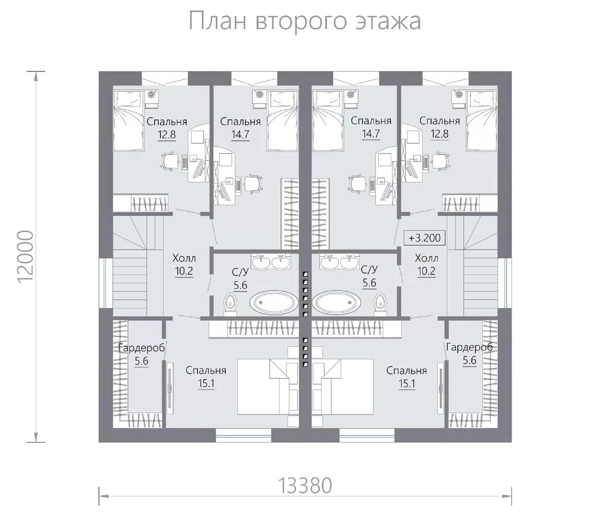 Планировки одноэтажные дуплекс Проект дуплекса с разными площадями