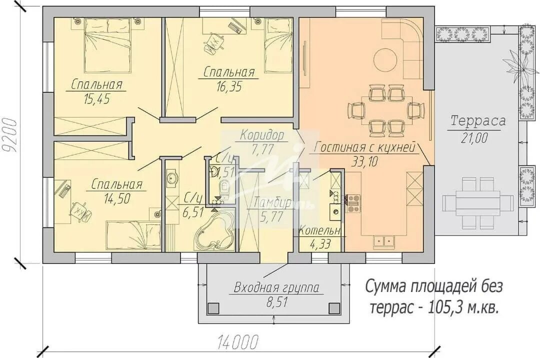 Планировки одноэтажных домов 120 кв Купить отдельный дом, село Заречное, Крым Республика, объявления о продаже отдел