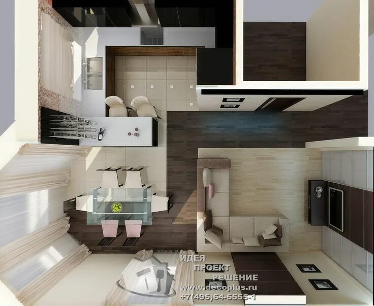 Планировки однокомнатных домов с кухней Pin by Daria Aleshkova on Гостиная House plans, Lighted bathroom mirror, Bathroo
