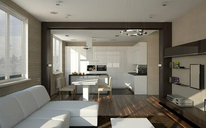 Планировки однокомнатных домов с кухней Modern interior for the modern man Maria Gubina