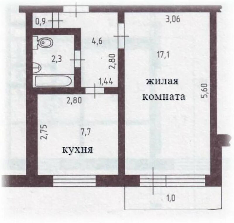 Планировки однокомнатных квартир тольятти Купить 1-комн квартиру, 33 м², 8/9 этаж, Самарская область, Тольятти, 19-й кварт