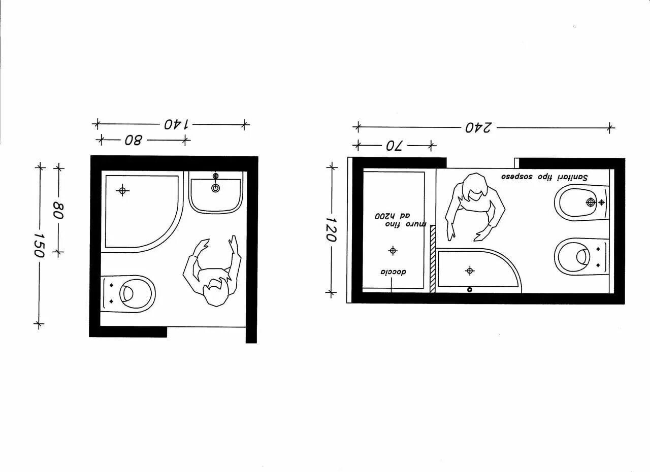 Планировки санузлов на 2 этажах https://im0-tub-ru.yandex.net/i?id=2d92730f72585da873e392a08441e598-l&n=13 Idee 