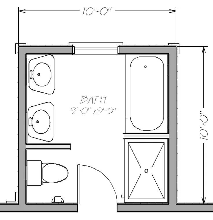 Планировки санузлов на 2 этажах Possible bathroom layout for small space Small bathroom floor plans, Bathroom fl