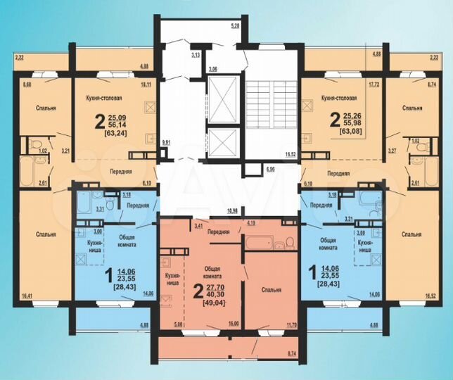 Планировки серий квартир в челябинске 2-к квартира, 49 м², 2/18 эт. на продажу в Челябинске Купить квартиру Авито