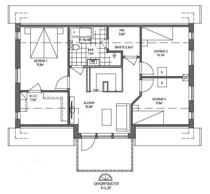 Планировки шведских домов Hallstenstorp Bygger på förtroende! Planlösning, Badrumsinspiration, Entréer