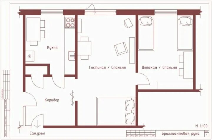 Планировки советских квартир 3 комнаты Неактивно