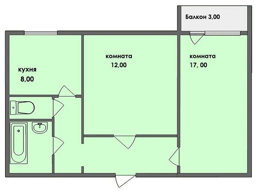Планировки старых 2 комнатных квартир Купить 2-комнатную квартиру, 49.9 м² по адресу Челябинск, 3 Интернационала, 71, 