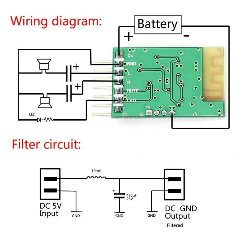 Плата блютуз как подключить Bluetooth аудио модуль 17370-11F / Купить в RoboShop