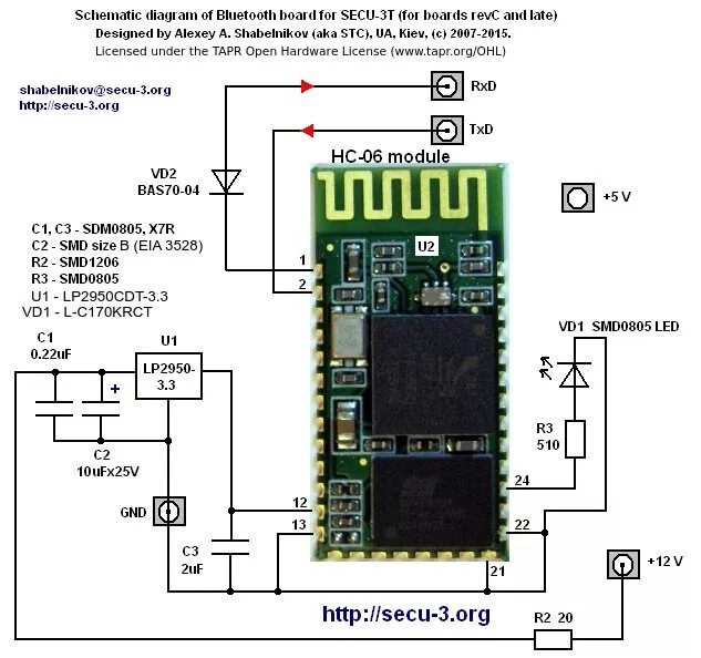 Плата блютуз как подключить Блютуз для блока SECU-3T - DRIVE2