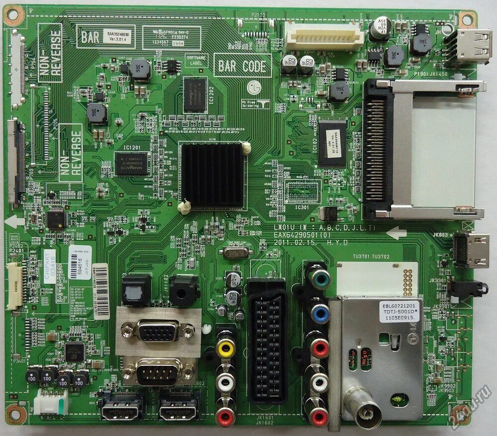 Плата телевизора фото Материнские платы (Main board) :: Main board lg 37lk430 eax64113202 ebr73156228 