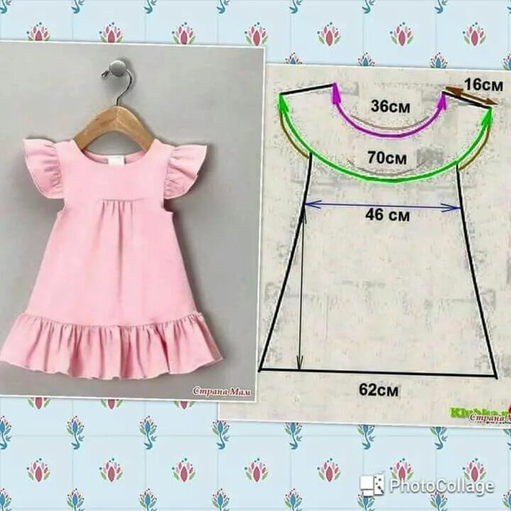 Платье 1 2 года выкройка Roupinhas para meninas Sewing baby clothes, Girls dresses sewing, Girls dress se