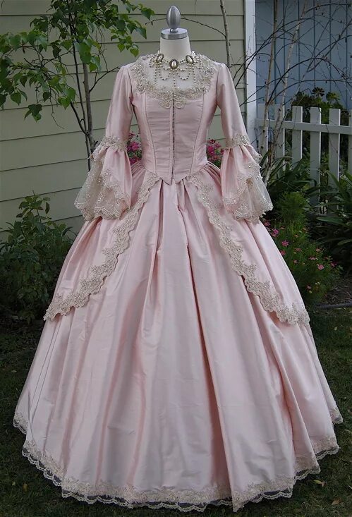 Платье 18 века фото Custom Made Champagne Fantasy Marie Antoinette Sparkle Gown Costume / Theater Co