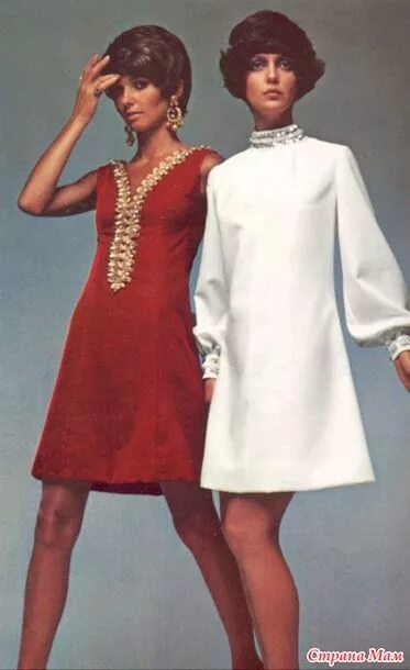 Платье 80 х фото Крой платья свободного облегания, расширенного к низу. 1960s fashion, 60s fashio