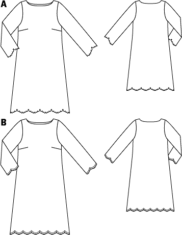 Платье а силуэта выкройка Burda 3/2012 на BurdaStyle.ru