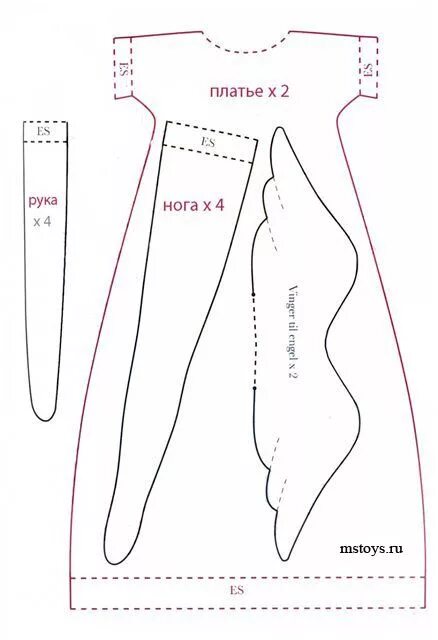 Платье ангел выкройка Выкройка Тильды Принцессы Sewing dolls, Doll sewing patterns, Sewing toys