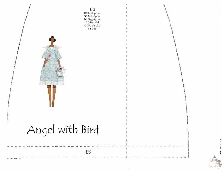 Платье ангел выкройка Pin em Мир игрушек( мк, выкройки, примеры, идеи)