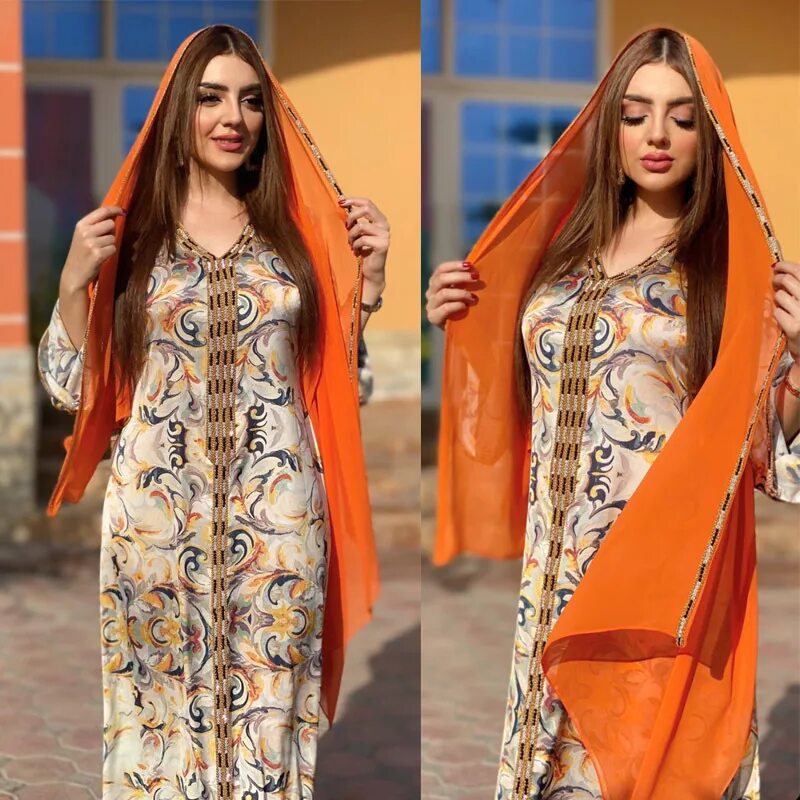Платье бабочка женское в дубайском стиле Donsignet Muslim Dress 2021 Middle East Islamic Abaya Dubai Women Long Dress Aba