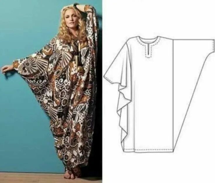 Платье балахон сшить выкройка Ирина Доброцкая adlı kullanıcının Выкройки panosundaki Pin Moda stilleri, Moda, 