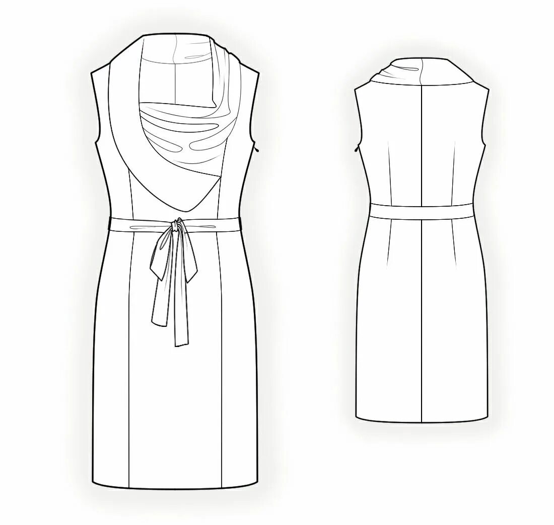 Платье без воротника выкройка Dress With Collar Sewing pattern women dress, Womens sewing patterns, Sewing wom