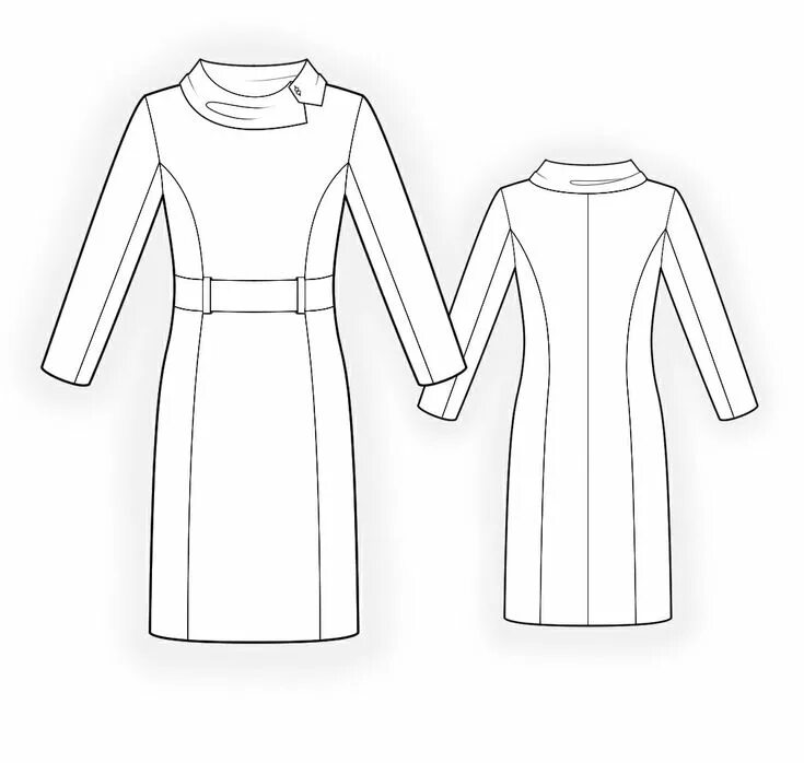 Платье без воротника выкройка Dresses Sewing Patterns Made to Measure and Royalty Free Dress sewing patterns, 