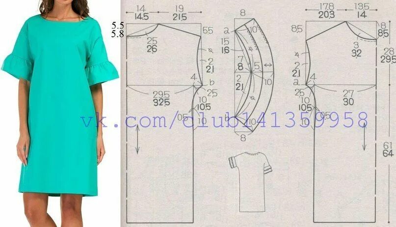 Платье без выкройки 52 #modelagem, #MODA #patrones, #costura, #moldesprontos, #fashions Летняя одежда д