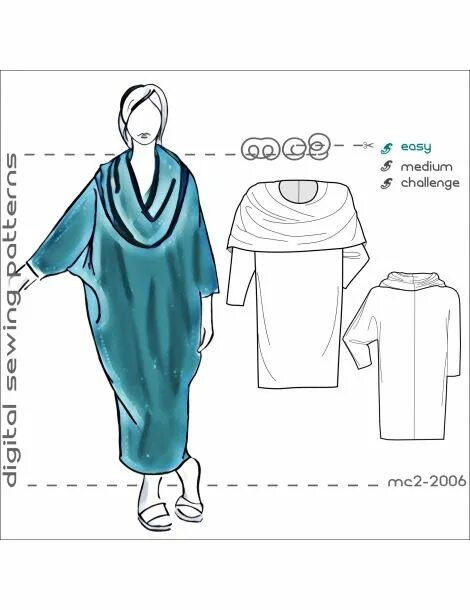 Платье без выкройки балахон Michele-Oka-Doner Style Dress Sewing clothes, Clothing patterns, Sewing dresses