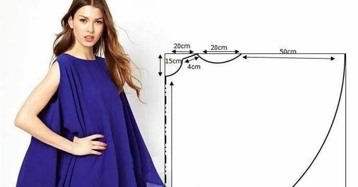 Платье без выкройки за один вечер Very simple dress - circle ( free pattern + idea) Dress sewing patterns, Dress p