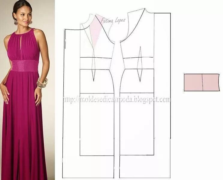 Платье без выкройки за один вечер Картинки по запросу www moldesedicasmoda blogspot Fashion sewing, Pattern fashio