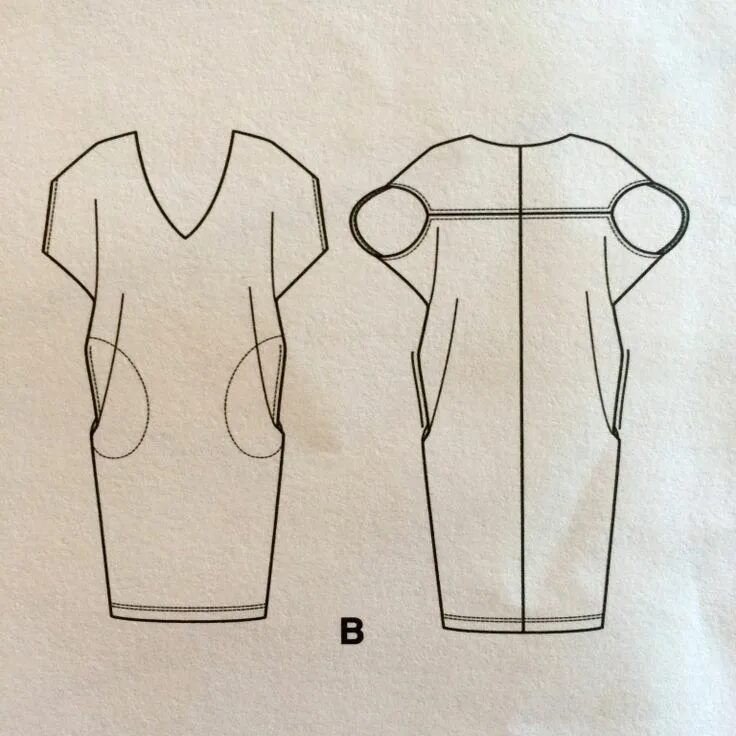 Платье бочонок выкройка Vogue 1496 Linen 'Cocoon' Dress Sewchet Cocoon dress, Linen dress pattern, Dress