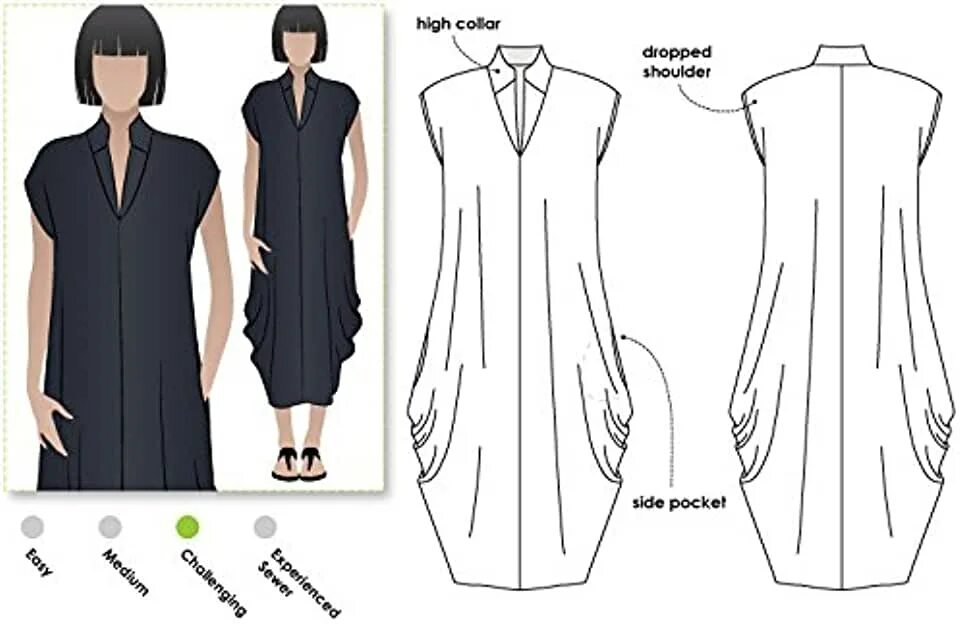 Платье бохо сшить без выкройки Amazon.com: Designer Dress Patterns