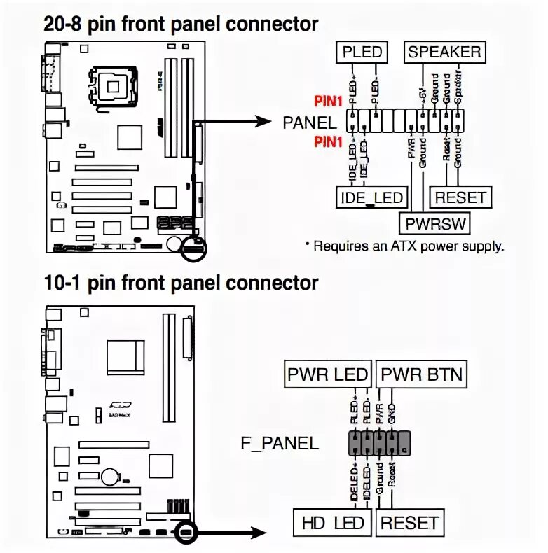 Подключение асус передняя панель Ответы Mail.ru: материнская плата asus P5L02 se как подключит переднюю панель?