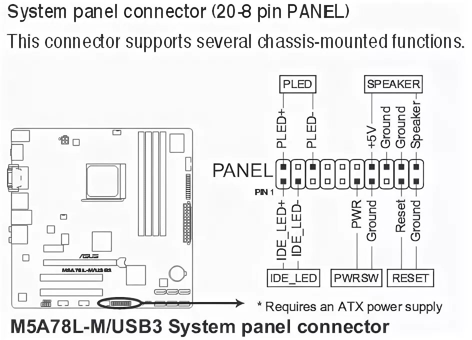 Подключение асус передняя панель Pavilion p6720f System Panel Connector Cable Arrangment - HP Support Community -