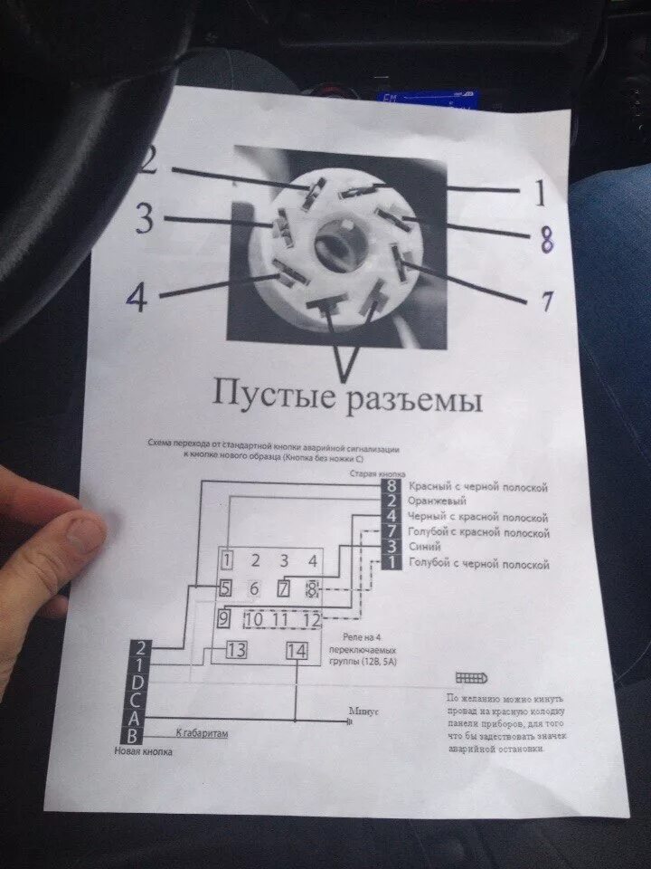 Подключение аварийной кнопки стоп Евро-аварийка - Lada 2115, 1,6 л, 2008 года аксессуары DRIVE2