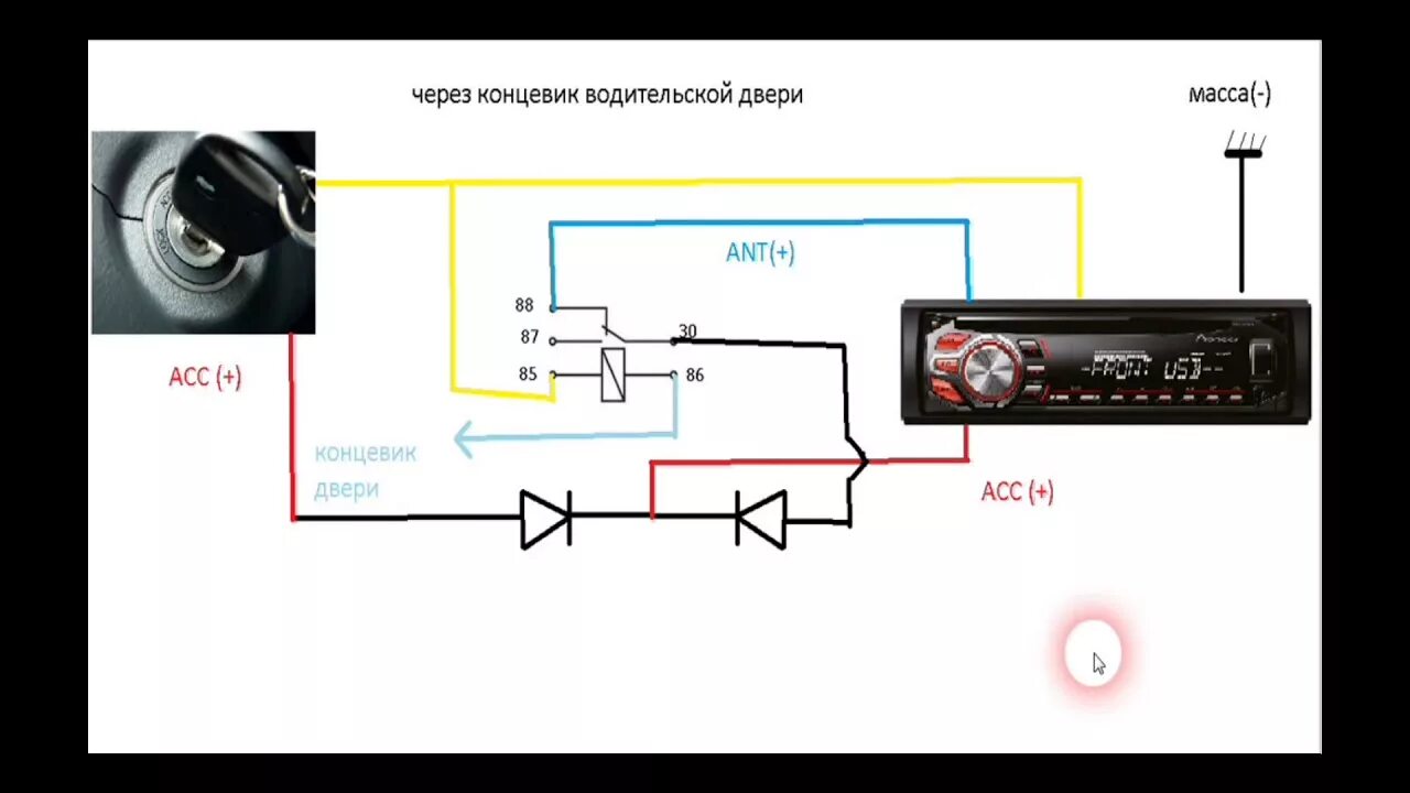Подключение автомагнитолы ваз Как сделать чтоб магнитола работала: найдено 88 изображений