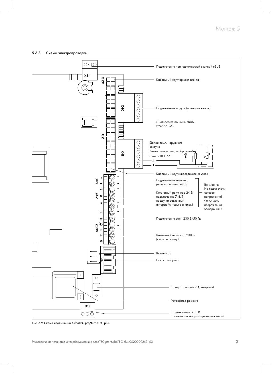 Подключение автоматики к котлу vaillant Монтаж 5 Инструкция по эксплуатации VAILLANT turboTEC plus VUW монтаж Страница 2