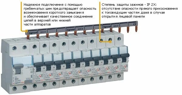 Подключение автоматов через шину Автоматические выключатели Legrand ВДТ TX³ в г Москва Объявления Элек.ру