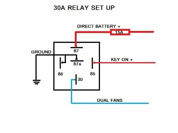 Подключение автомобильного реле Electrical Relay Wiring Diagram