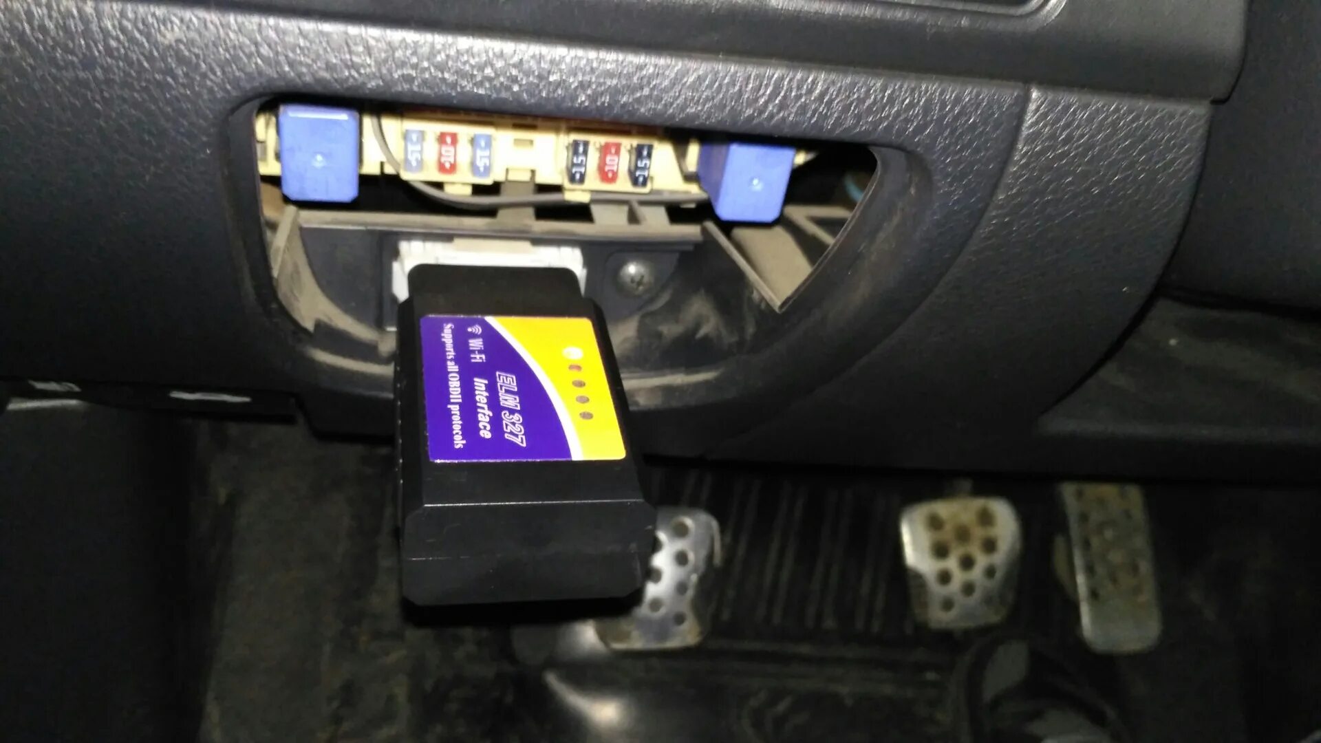 Подключение автосканера к телефону OBD ll elm327 wifi Nissan Note 2007 - Nissan Note (1G), 1,6 л, 2007 года электро