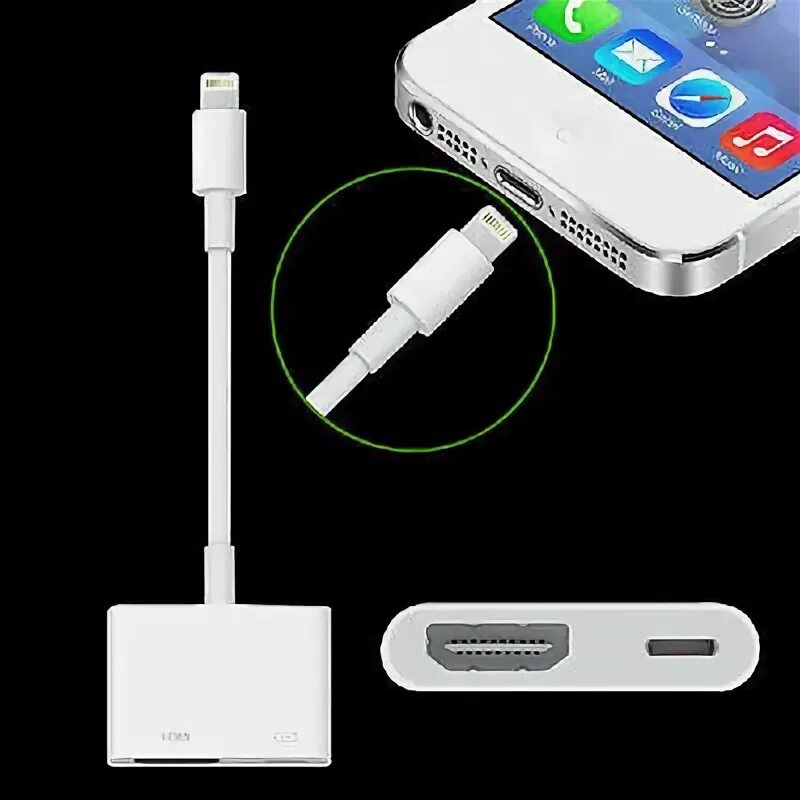 Подключение айфона к айфону через кабель Lightning-HDMI адаптер HDTV Av кабель синхронизации для iPad 4 Mini iPhone XS 7 