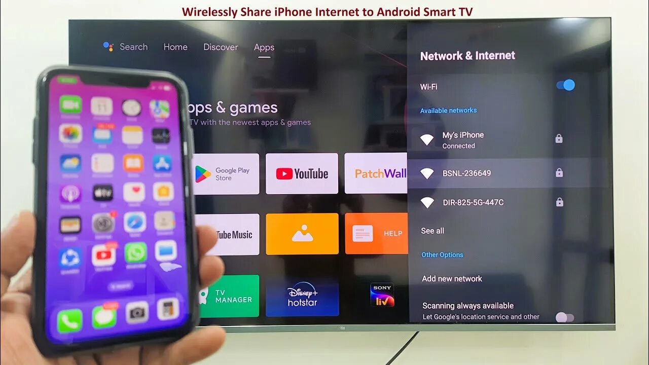 Подключение айфона к телевизору How to Connect & Use iPhone Internet to Any Smart TV (Wireless) - YouTube