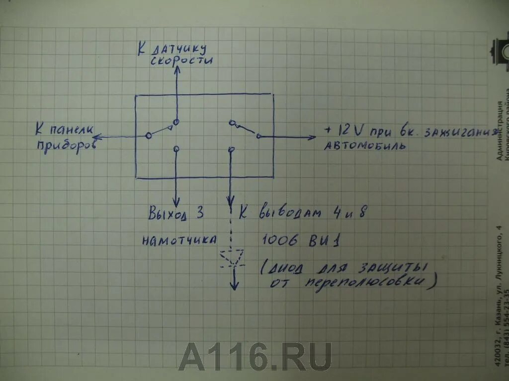 Подключение аз 1 для подмотки спидометра Подмотка спидометра уаз буханка 2020 к какому проводу подсоединить - фото - Авто