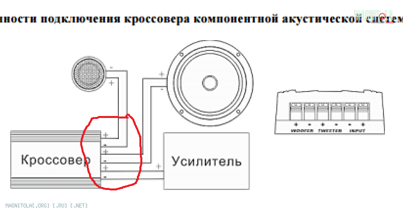 Подключение без кроссовера Как Правильно подключить твитеры к кроссоверу (полярность)